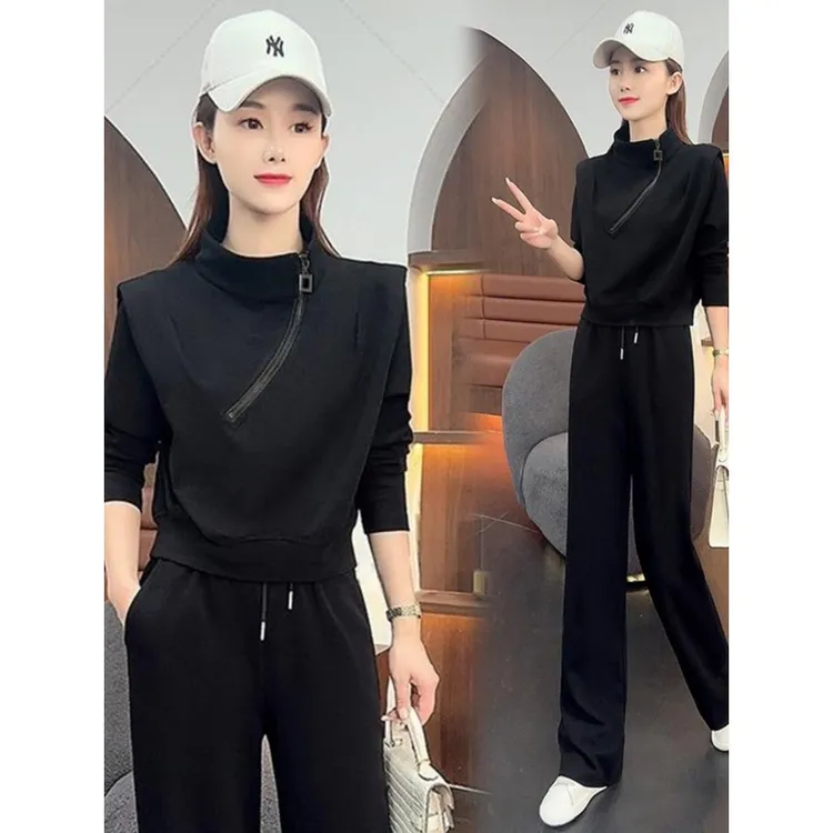 运动套装小个子洋气休闲卫衣妈妈女装新款时尚春秋
