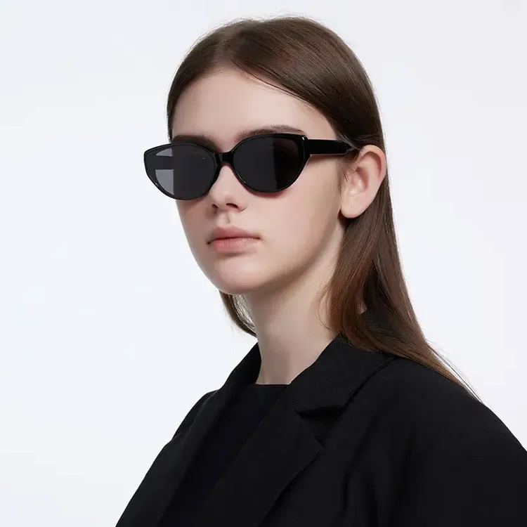 猫眼墨镜女款显脸小复古高级感防晒防紫外线适合方圆脸