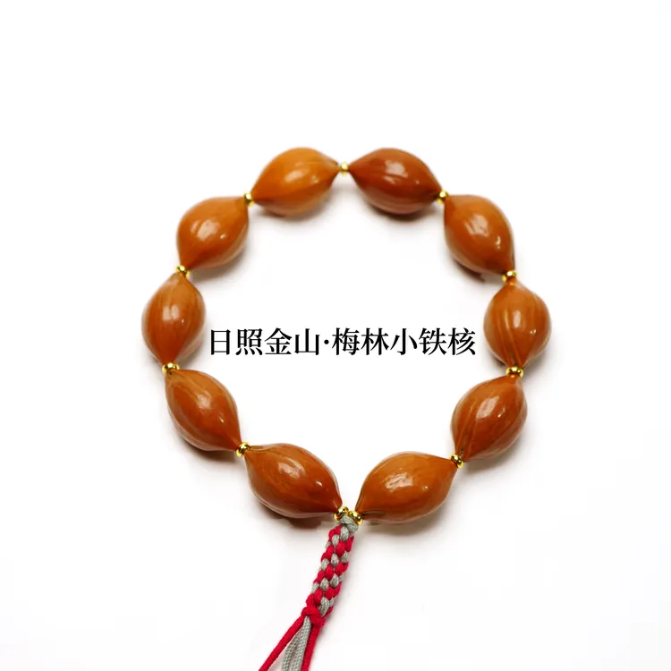 老戴文玩日照金山系列-手工镜面打底-去霜 真梅林铁核小尺寸17-18