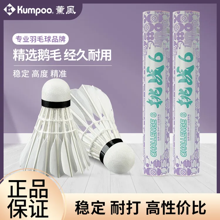 薰风【直播福利价未开】鹅毛羽毛球训练拉练 耐打羽毛球挑战6