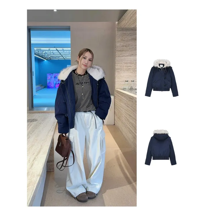 AVVENN2025冬复古美式夹克短羽绒服女3690dopdop买手店