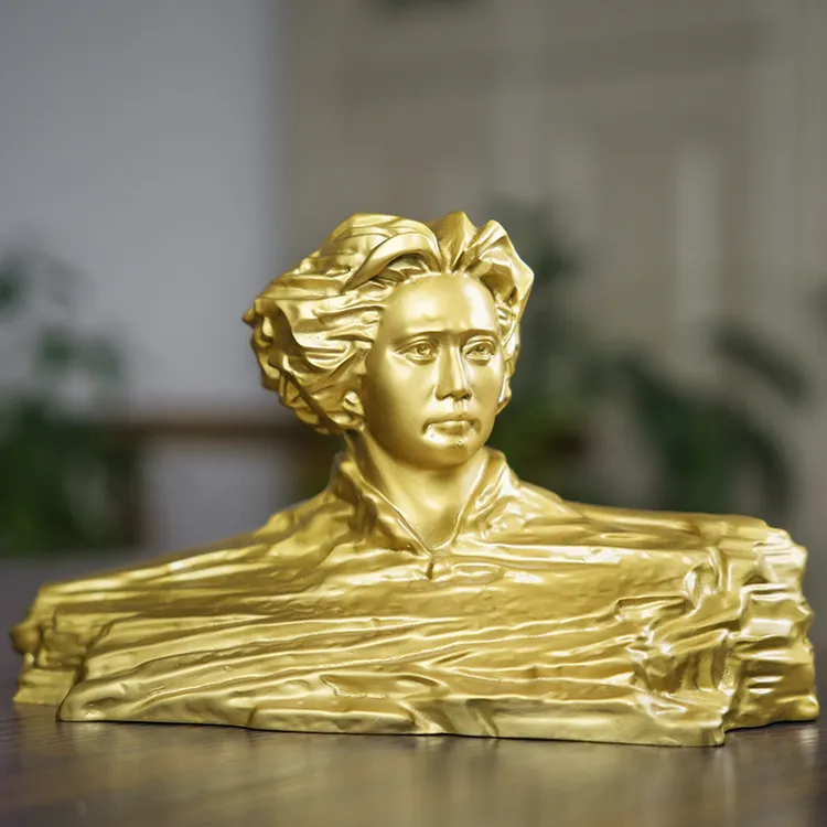 橘子洲头黄铜摆件工艺品创意手工雕刻装饰品高端多规格中式礼品