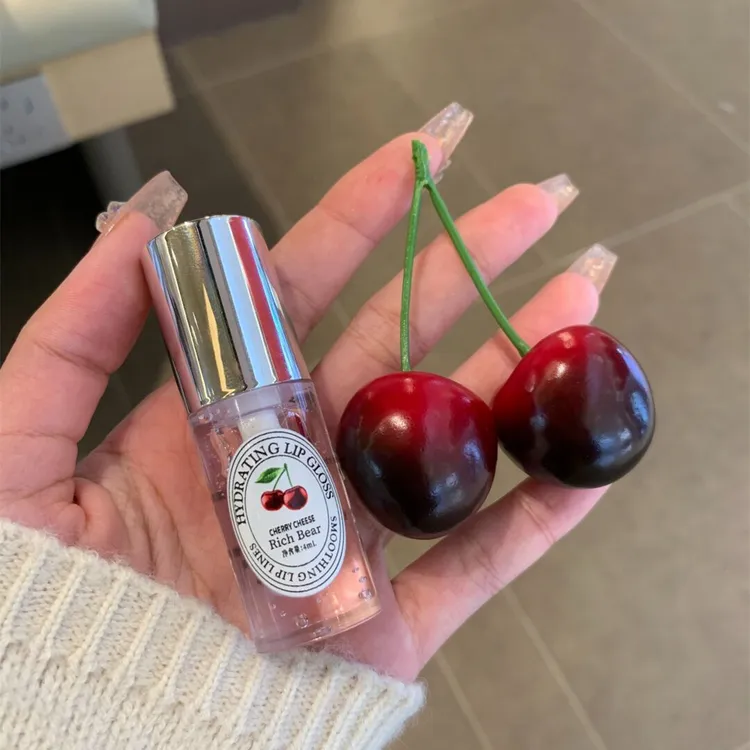RichBear·樱桃奶酪香草椰子无花果无色唇蜜保湿不粘腻便携润唇膏