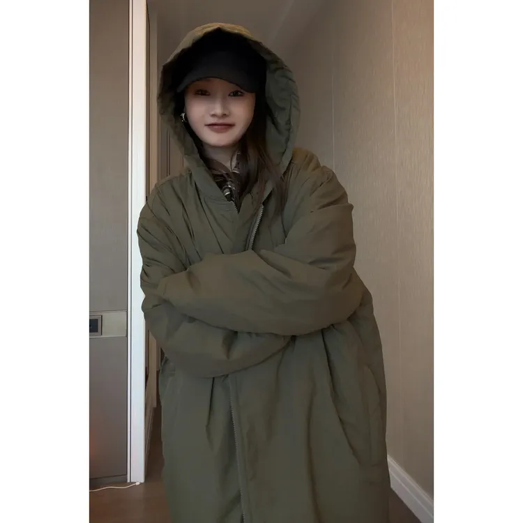 【CHUMINGMING】《塞纳》连帽长款棉服NH25196