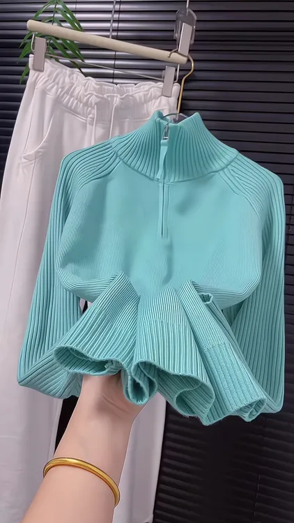 韩系轻熟风显瘦百搭针织衫秋冬流行穿搭新款2025年高领长袖毛衣女