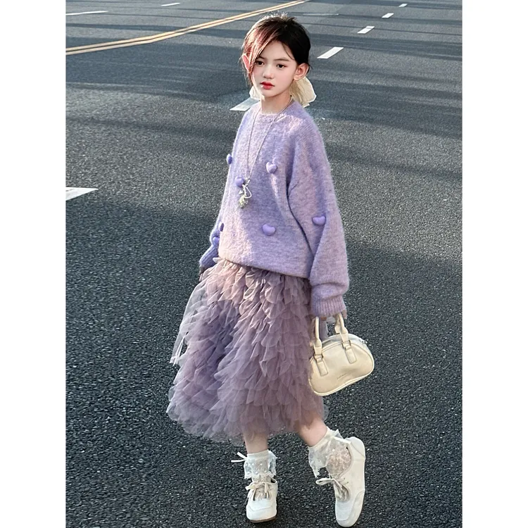 W童品，（现货）2025套装春秋季新款女童中大童套装洋气韩版3051
