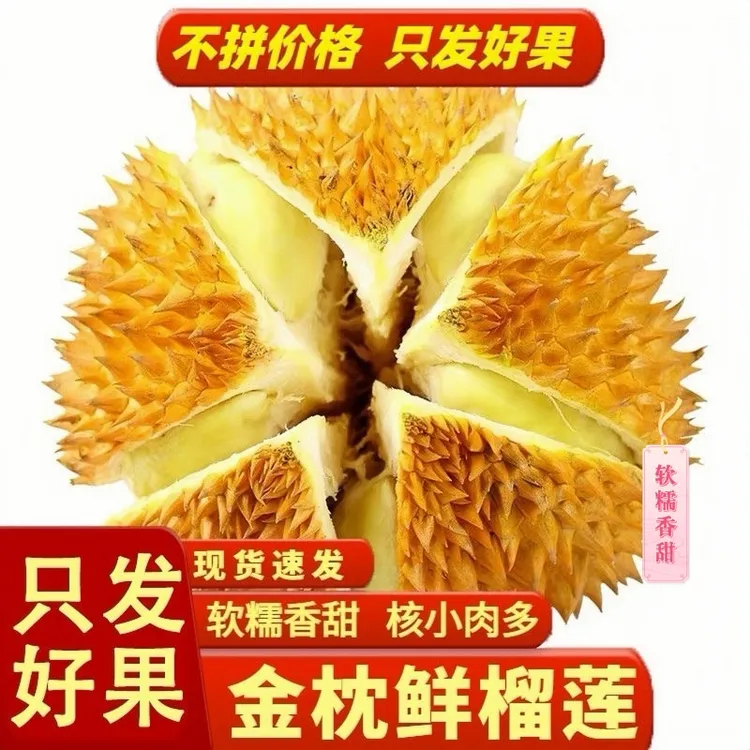 【顺丰包邮】榴莲泰国进口金枕A级整果 新鲜水果软糯香甜坏果包赔