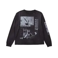 WENFENG LI 25FW 成衣染色new vintage做旧「肖申克」印花长袖T恤