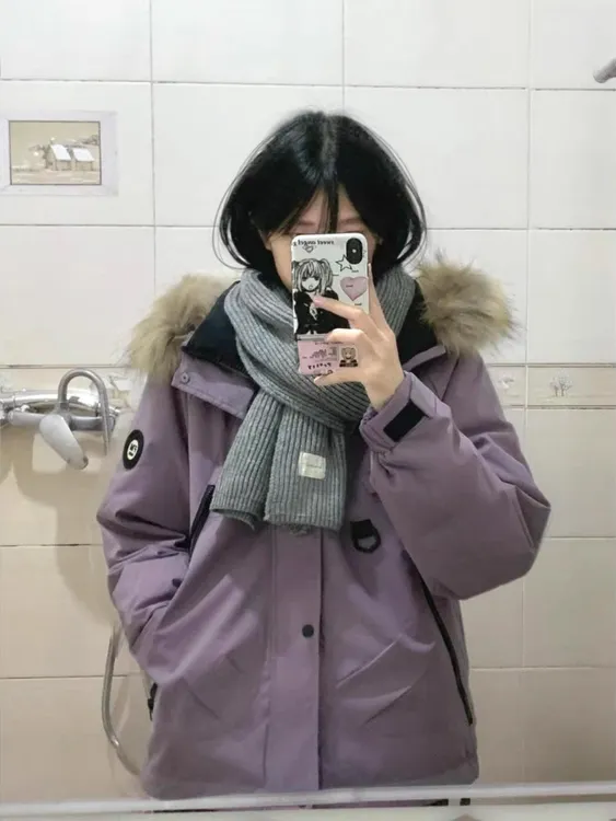 连帽棉服外套女装2025新款冬季显瘦保暖休闲加厚百搭工装棉衣