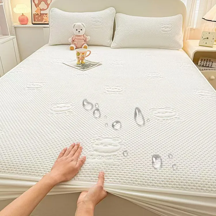 防水床笠隔尿床罩儿童隔脏床单加厚夹棉床套四季通用床垫保护罩套