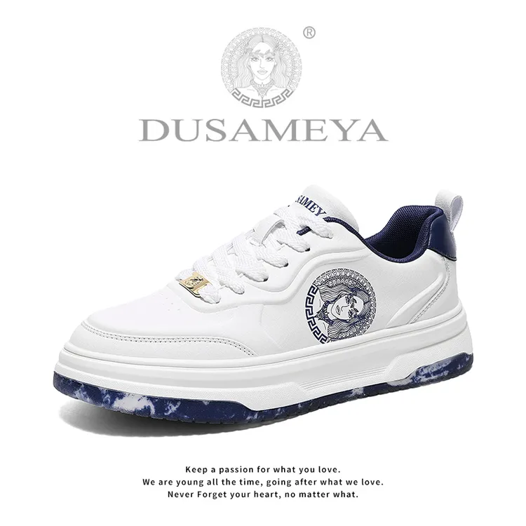 DUSAMEYA/杜莎米娅【送皮带】秋冬新款休闲百搭板鞋软底耐磨潮流鞋