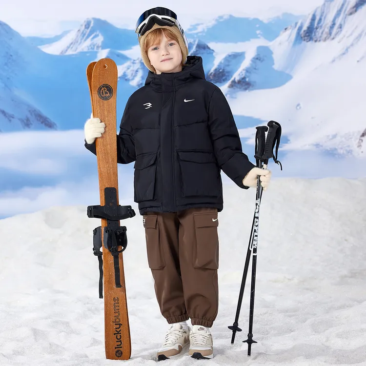 NIKE 3BRAND童装羽绒服冬季保暖防风外套加厚连帽RWN-HO-1502