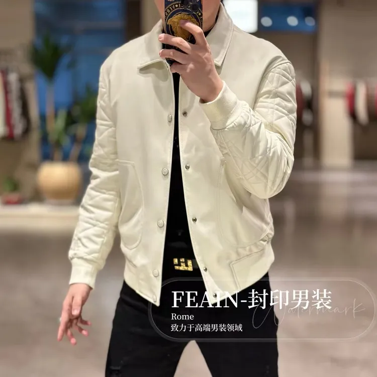 【真皮羽绒服】高端定制D家方向男士真皮羽绒服25829