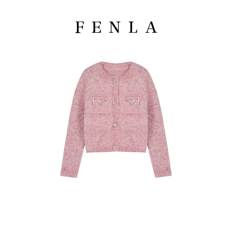 【惠姐私服】法式轻奢名媛风针织衫气质显瘦百搭毛衣上衣 85530