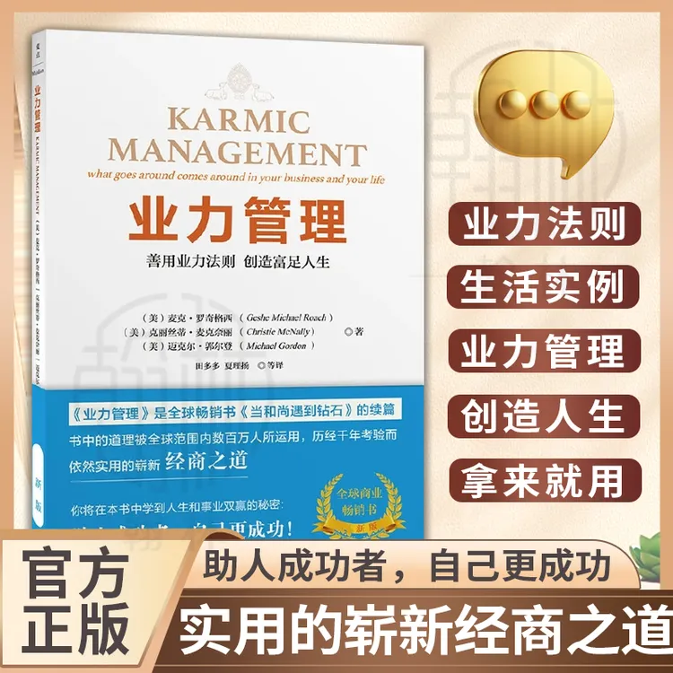 【汇成书苑】业力管理:善用业力法则创造富足人生 管理企业成长书