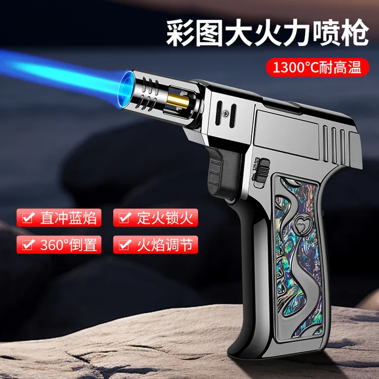 手持焊枪直冲防风户外烧烤打火机艾灸高温喷火喷枪家用点火器