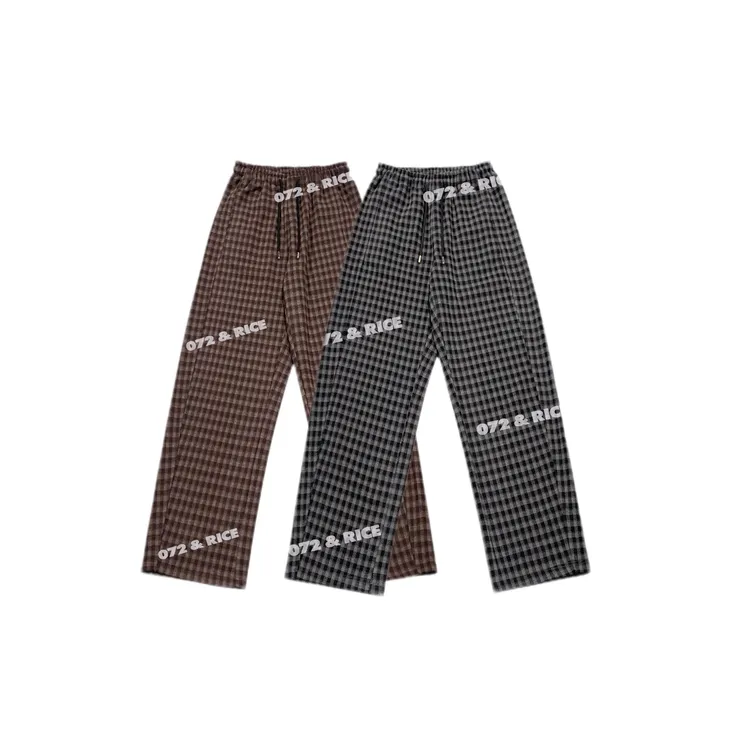072 & RICE【格格吉祥】绵羊毛 秋冬休闲橡筋腰阔腿长裤 N-32NF21