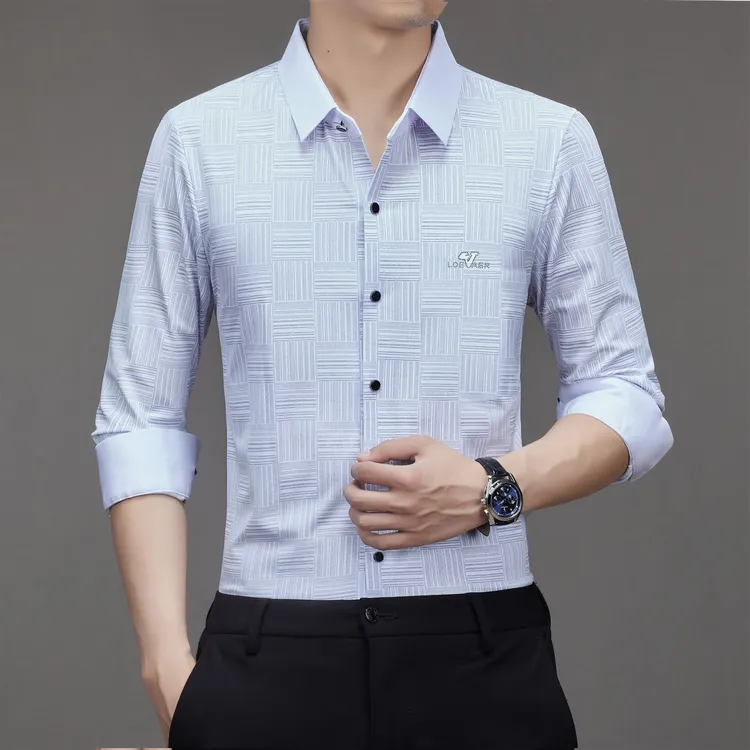 皮尔卡丹【优质·桑蚕丝】夏季高档男士无痕免烫衬衫翻领休闲百搭T恤