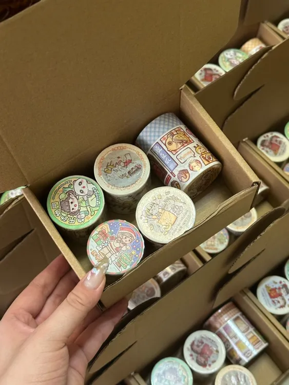 小麻薯整卷胶带闭店胶带微瑕小麻薯大甩卖随心配正版便宜新品清仓