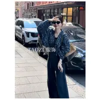 【现货秒发】03522 倪n同款新中式腰果花外套落肩蝴蝶袖秋冬季上衣