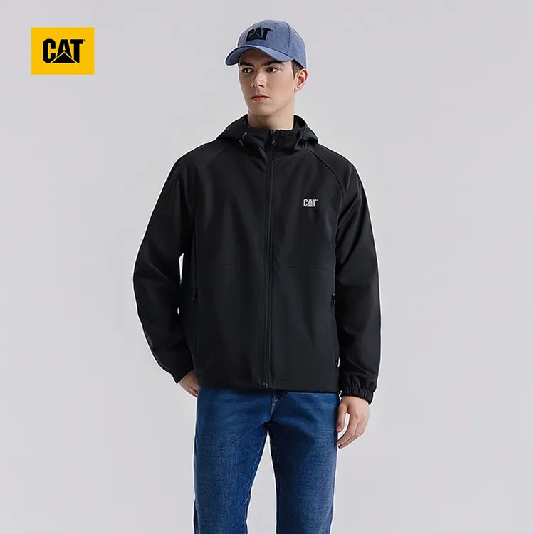 CAT卡特秋冬穿搭休闲简约户外长袖百搭外套美式复古连帽夹克S