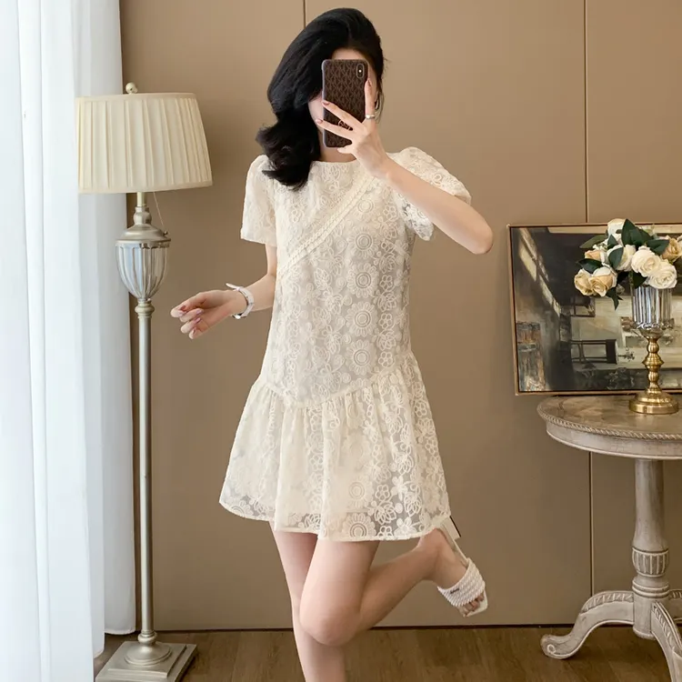 裙子女款爆款2025新款高级感夏天高贵气质连衣裙甜美可爱风格衣服