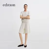 【E+轻生活系列】edition2025秋季新款绵羊毛花纱短裤#EBE3SOT010
