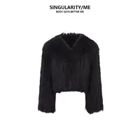 Singularity Me 9AW 75752 浓密蓬松貉子毛短款毛毛贵气时尚外套