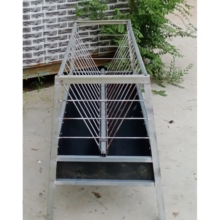 养羊料槽子加厚双面喂羊食槽带架子自动食槽长条养殖专用草槽吃草
