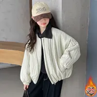 【Maila童装】女童韩系极简短款棉服冬季洋气儿童棉衣夹棉外套百搭
