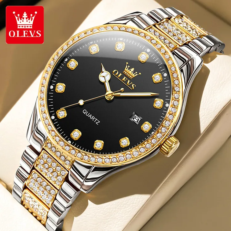 瑞士男士手表男款满天星手表全自动石英表高档镶钻商务奢华腕表男商品图