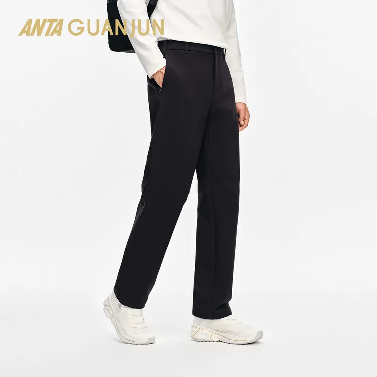 安踏冠军全天候系列 | 商务通勤保暖防泼水男梭织随型裤152540508