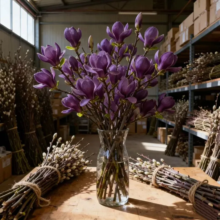 【遇水开花】耐寒浓香型水培玉兰鲜枝带花苞室内客厅装饰花卉绿植