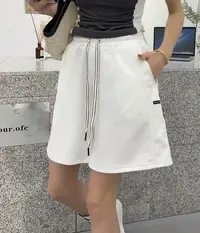 K219夏季新品韩版时尚休闲多拼装饰标短裤女士宽松五分裤25-88