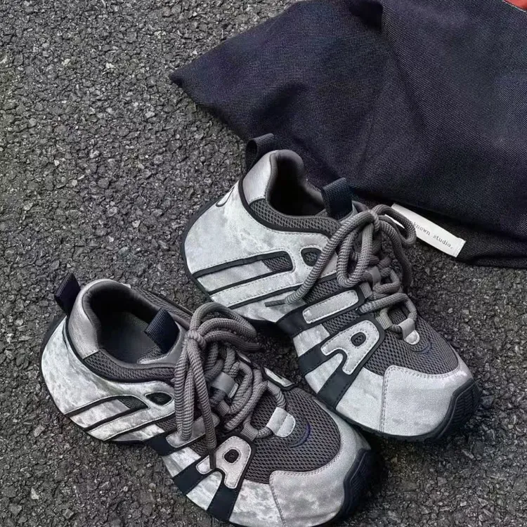 老爹鞋女鞋时时尚百搭透气秋季厚底