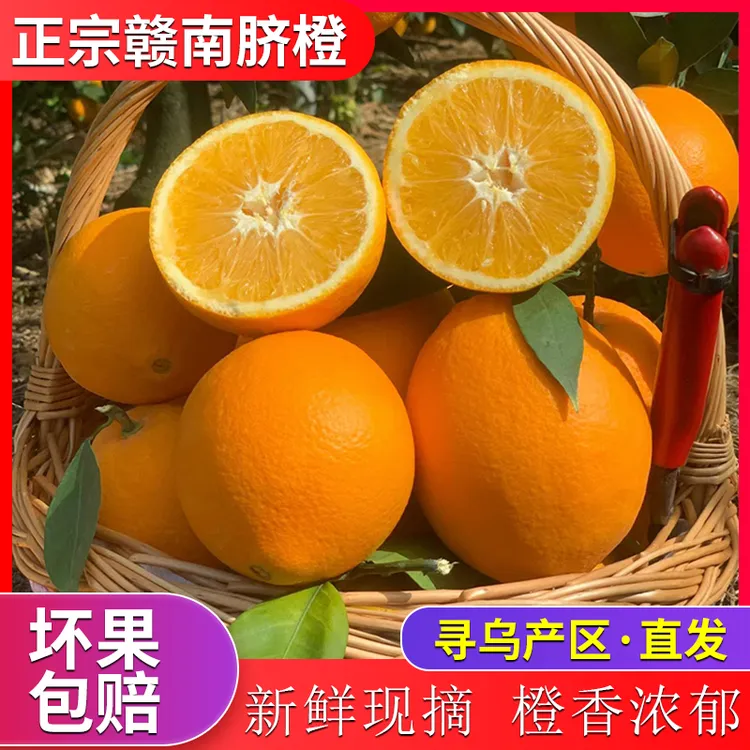 正宗赣南早脐橙新鲜现摘甜橙当季水果寻乌产地直发好吃大果橙子