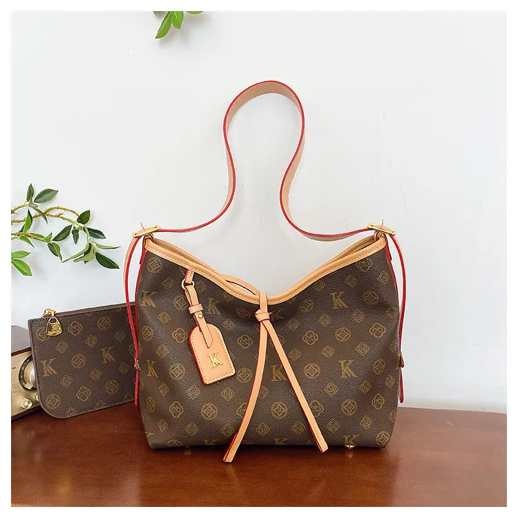 耐脏跨境风潮时尚无拉杆单肩包女腋下肩包双根饺子包百搭通勤休闲