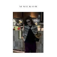 MMEKOR“小屋画报”针织衫 2025新款秋款静奢老钱风上衣 30576