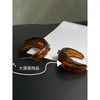 铜合金耳饰 秋冬字母时尚耳饰-5198