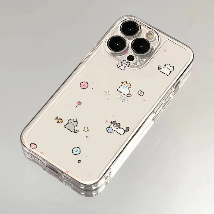 简约像素猫咪适用iphone17promax16手机壳15苹果13透明12华为vivo