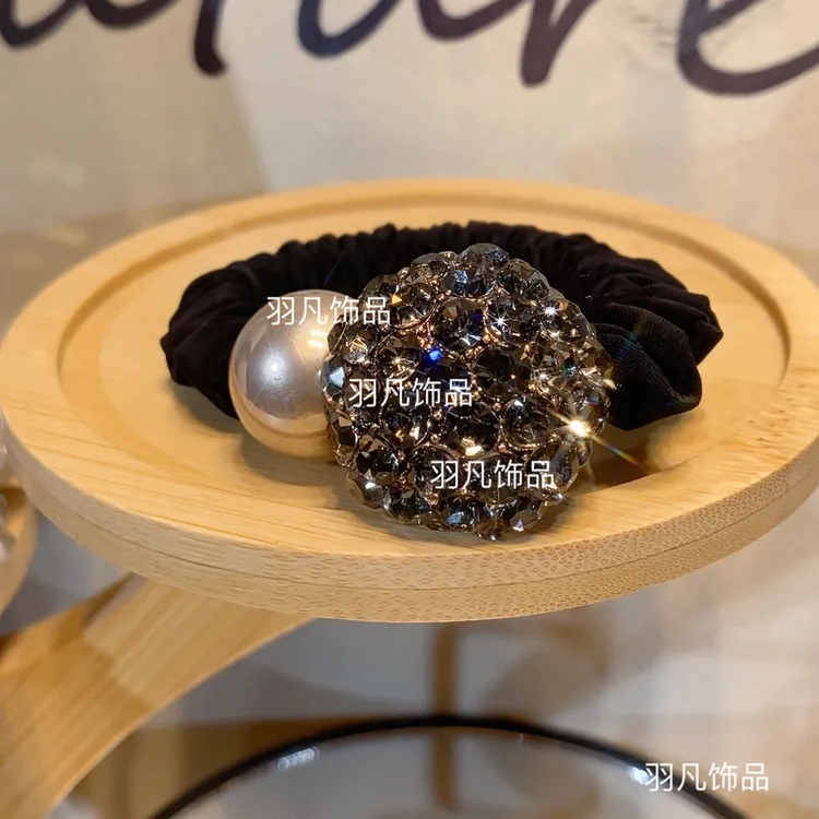 羽凡2505皮筋女甜美风百搭简约原创设计发圈复古发饰高弹发绳日韩