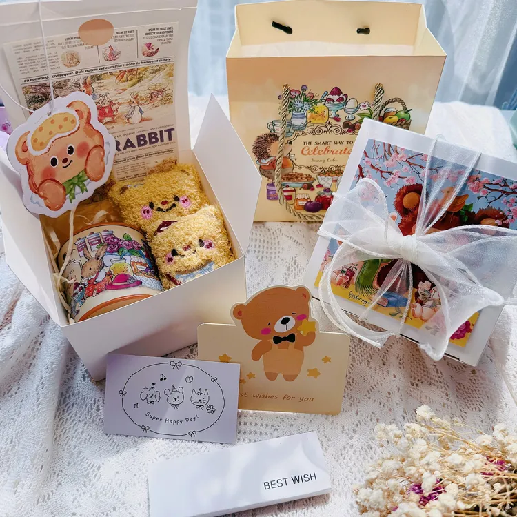 黄油小熊香薰蜡烛生日礼物送女生闺蜜礼盒品小众高级卧室持久香氛