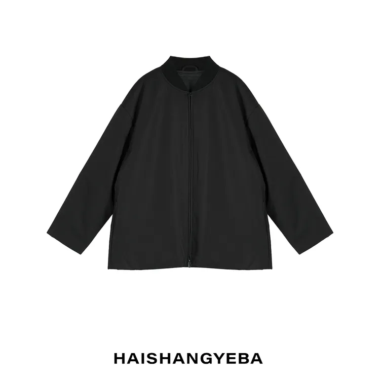 【海上叶爸】新款2025秋冬百搭桑蚕丝男女同款宽松简约通勤厚款棉服