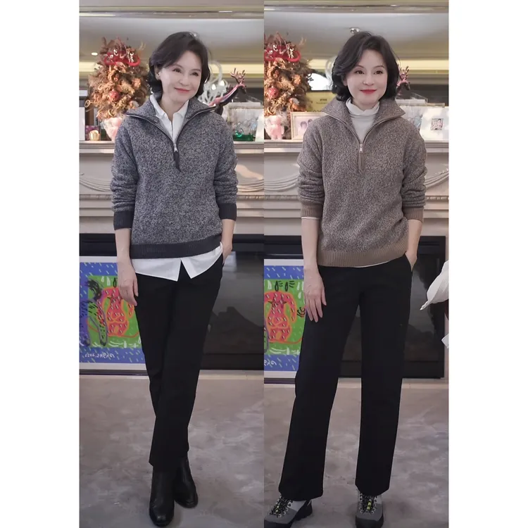 我是摩羯 谷物衫 绵羊毛山羊绒桑蚕丝并纱德国STOLL机秋冬毛衣