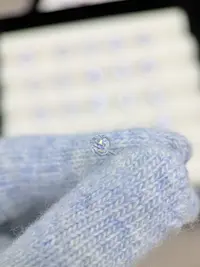 钛钢锆石耳饰 A753 彩色蹦迪球锆石4mm精致耳骨钉耳钉