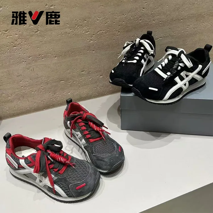 V/雅鹿德训鞋女休闲舒适秋季新款百搭厚底阿甘鞋J109