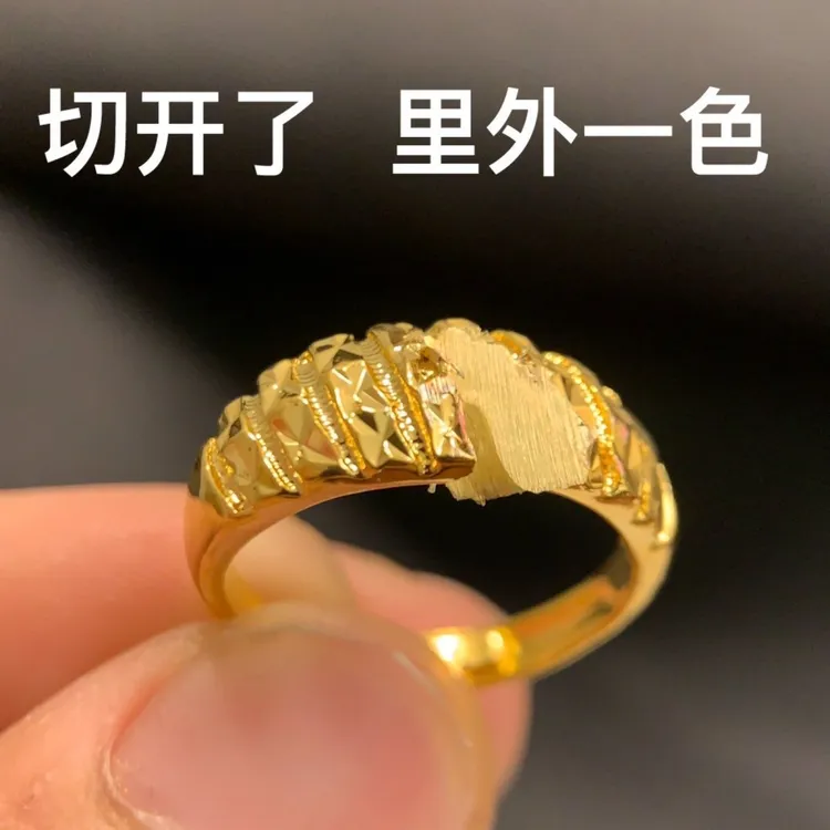 铜合金戒指  KS3021Nurluk 金色原创设计欧美扣头欧若