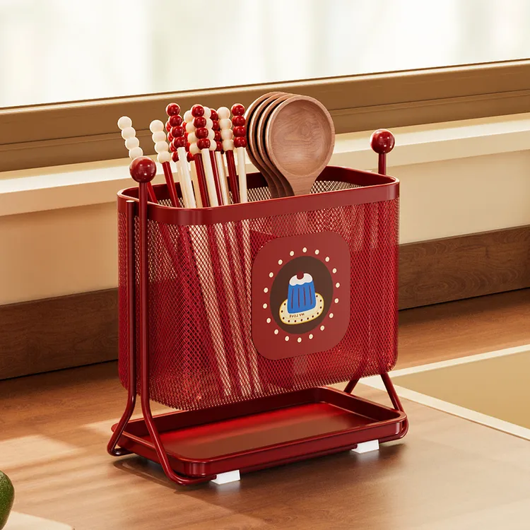 川岛屋筷子收纳盒家用厨房沥水筷子筒2025新款厨具筷子勺子收纳盒