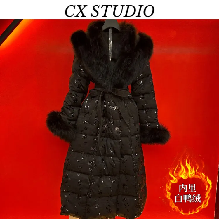 YC编码85 经典收腰轻奢时尚冬季羽绒服（定制女装）OS9951