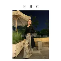 【花花菜】"织遇"秋冬气质慵懒文艺风显瘦长款针织开衫